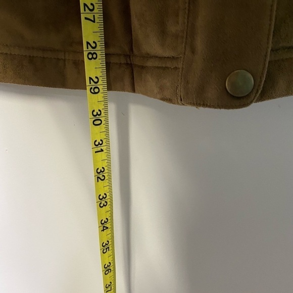 L.L. Bean Faux Suede Coat Puffy Soft XS Brown - Picture 8 of 9